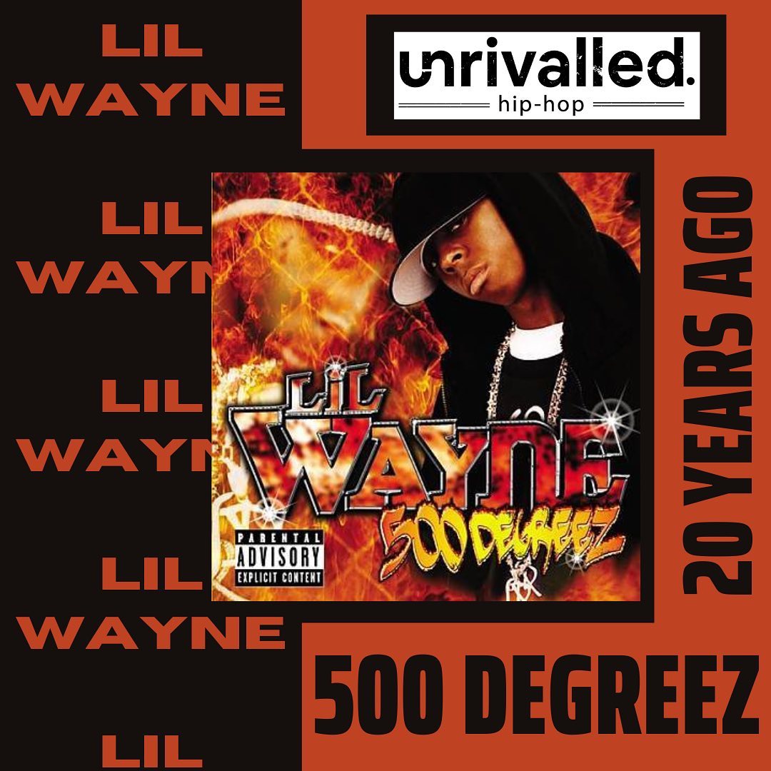 Lil Wayne released his third solo studio album, 500 Degreez, on