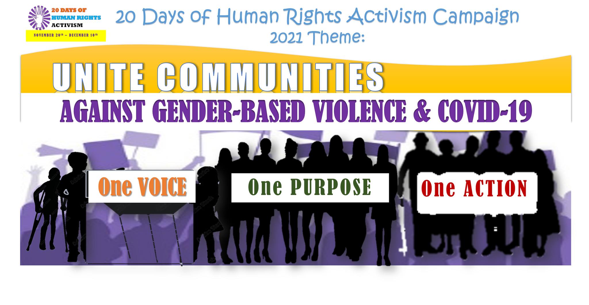 20 Days of Human Rights Activism PNG