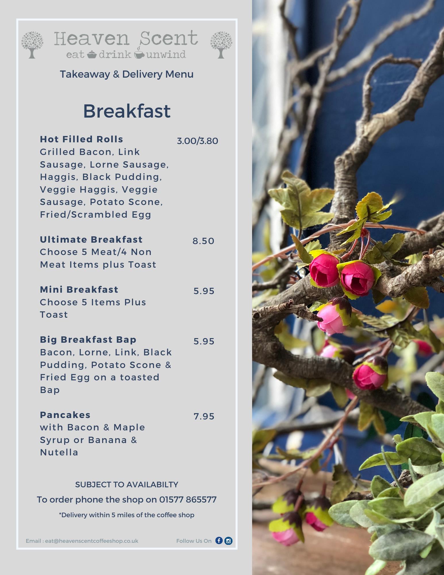 🌳 The Heaven Scent Menu 🌳 Call... - Heaven Scent Coffee Shop | Facebook