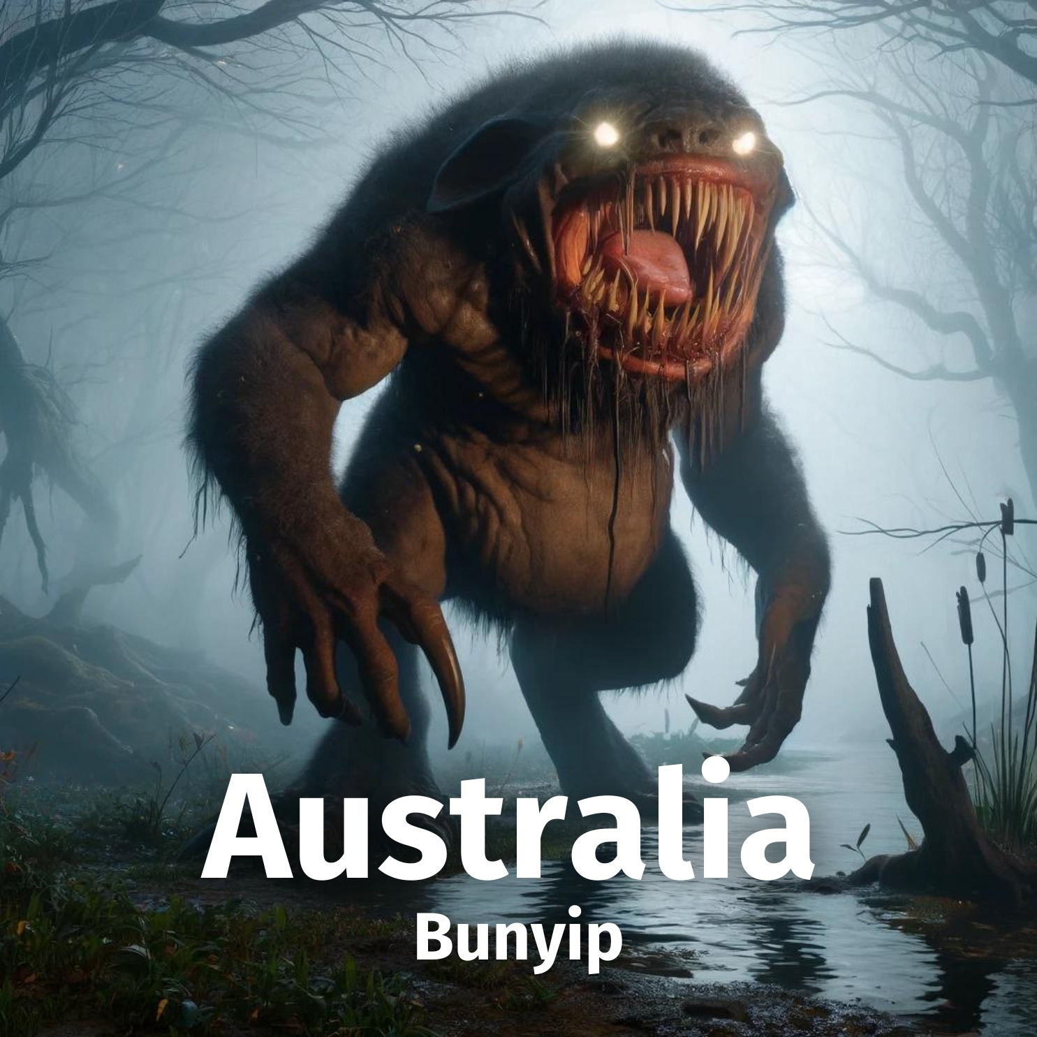 The History - 🦘🇦🇺 Australia: The Bunyip 🌌👹 📍 Country: Australia 👾 ...
