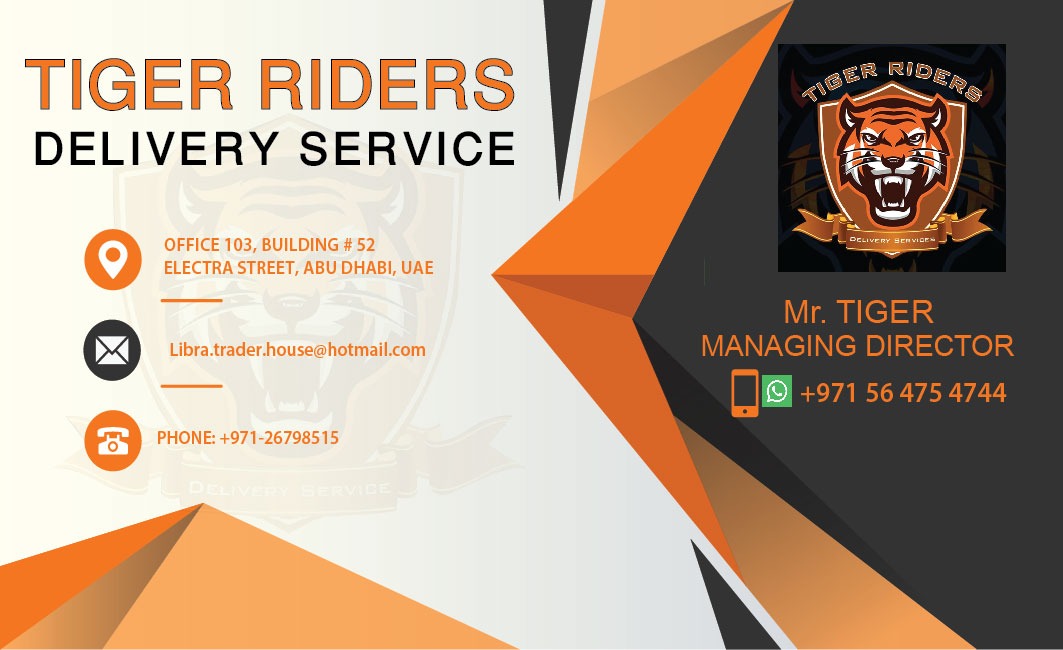 Tiger Riders Delivery Services | Abu Dhabi