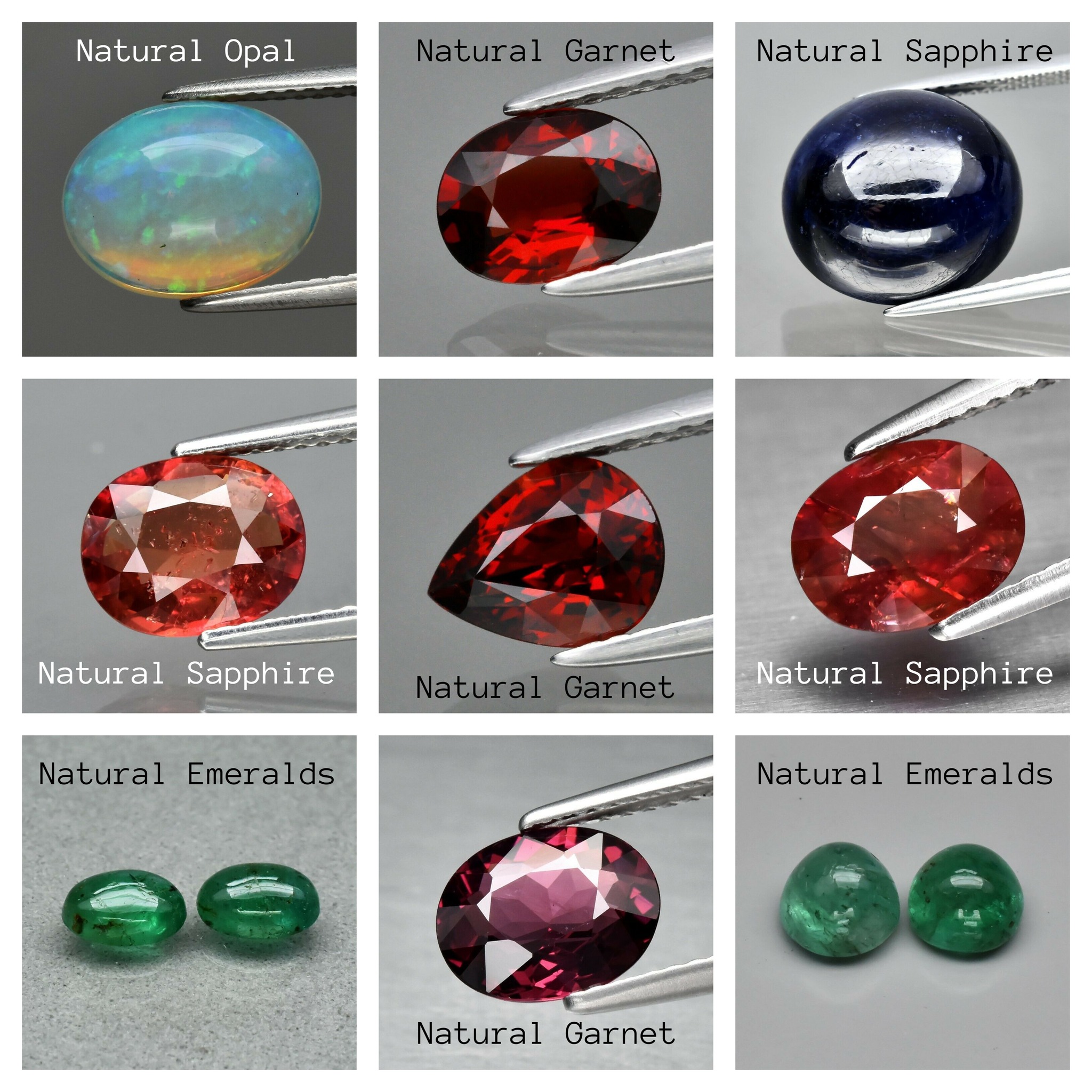 Certified loose gemstones available! Each stone has its own 