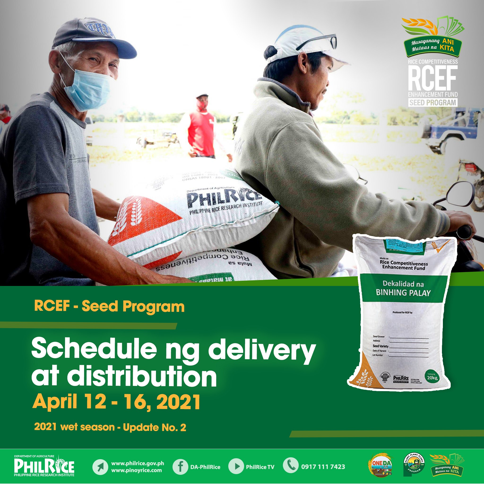 DA-PhilRice - #RCEFSeedProgram wet season update no. 2...