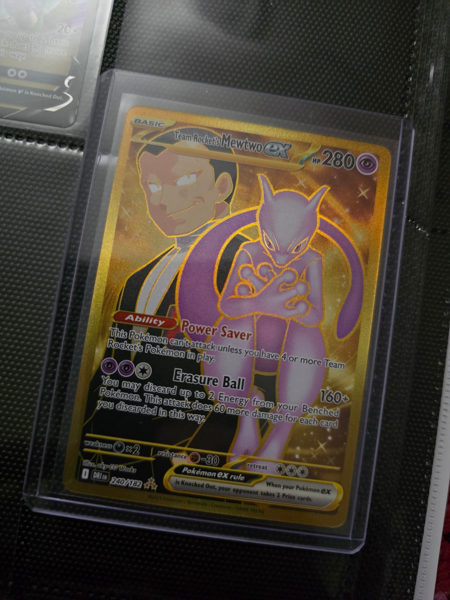 pokemon destined rivals gold cards Commemorate your favorite tabletop game with this Team Rockets Mewtwo EX 2025 Pokemon Destined Rivals Hyper Rare #240 PSA Authenticated 9 Card Top 10 chase cards: Scarlet