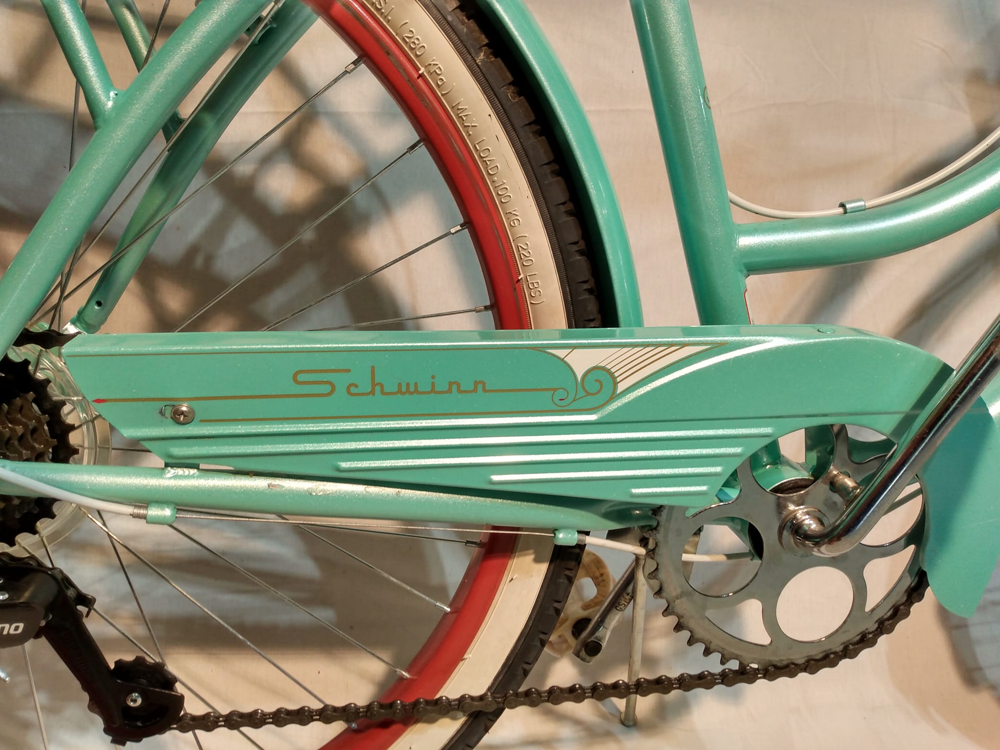 schwinn perla women's cruiser bicycle Bike, 26 Inch Bike for Women and Men, 7-Speed Beach Cruiser Bicycle, Linear Pull Brakes, Comfortable Quilted Seat, Upright Riding Position, Adult : Sports & Outdoors The Schwinn Perla is a steel step Schwinn Perla Adult Beach Cruiser