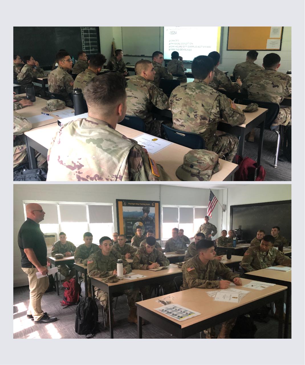Valley Forge Military College Army ROTC - 1st day of ROTC classes. # ...