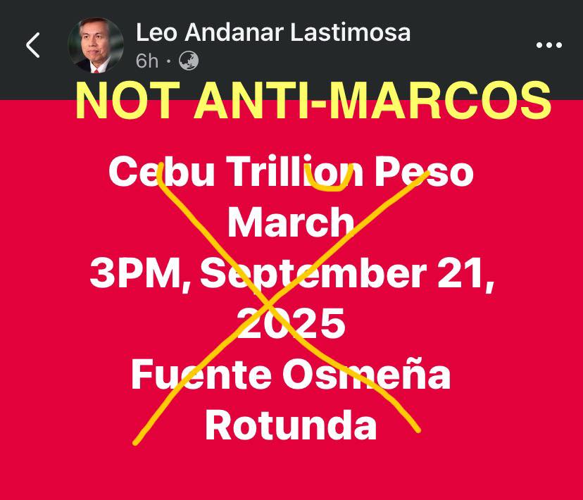 EB - HEADS UP SUGBO‼️ Remember, mga Sugboanon, their rally is “NOT ANTI ...
