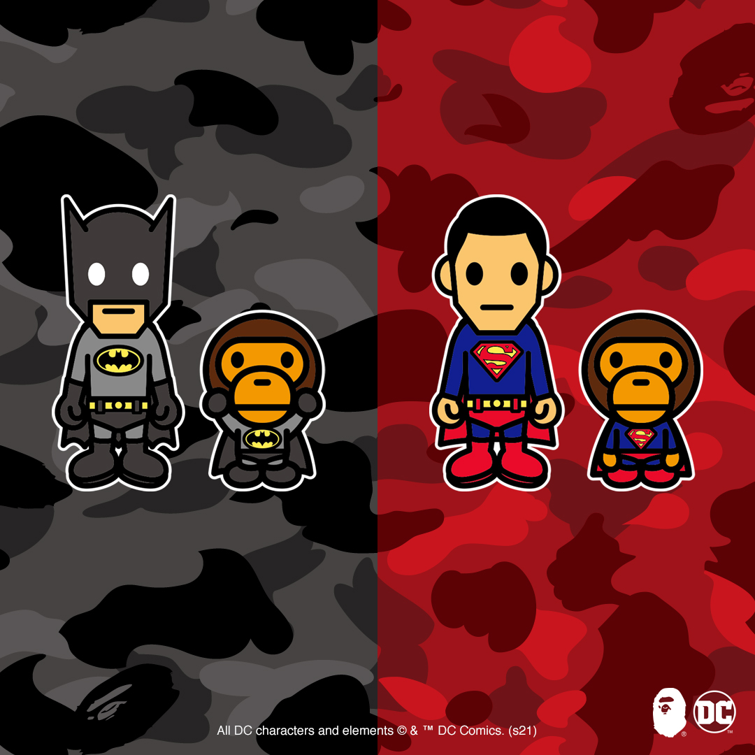 BABY MILO® × DC The design of BABY MILO® in Batman and Superman