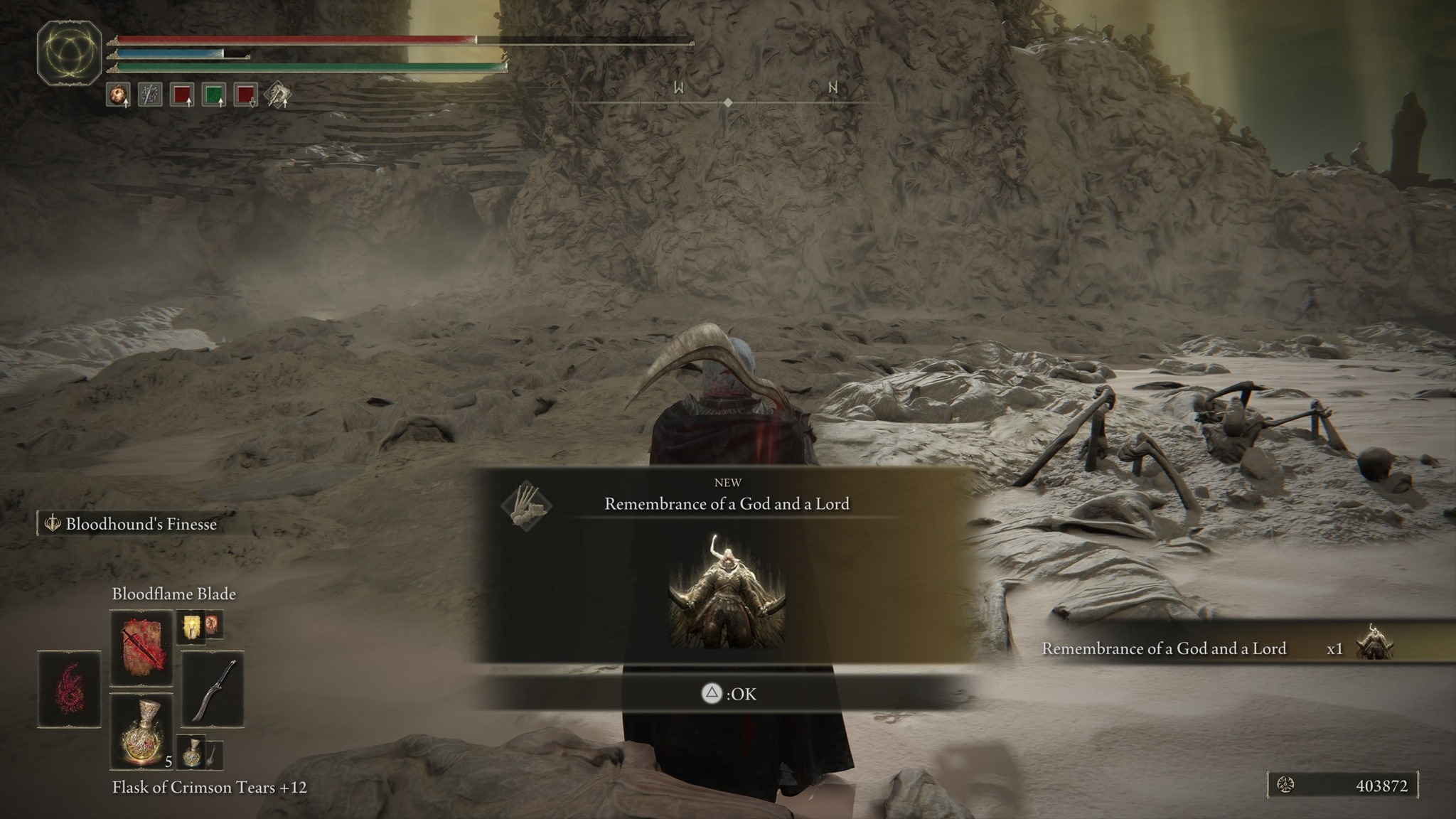 PC Radahn first kill with quality bleed build