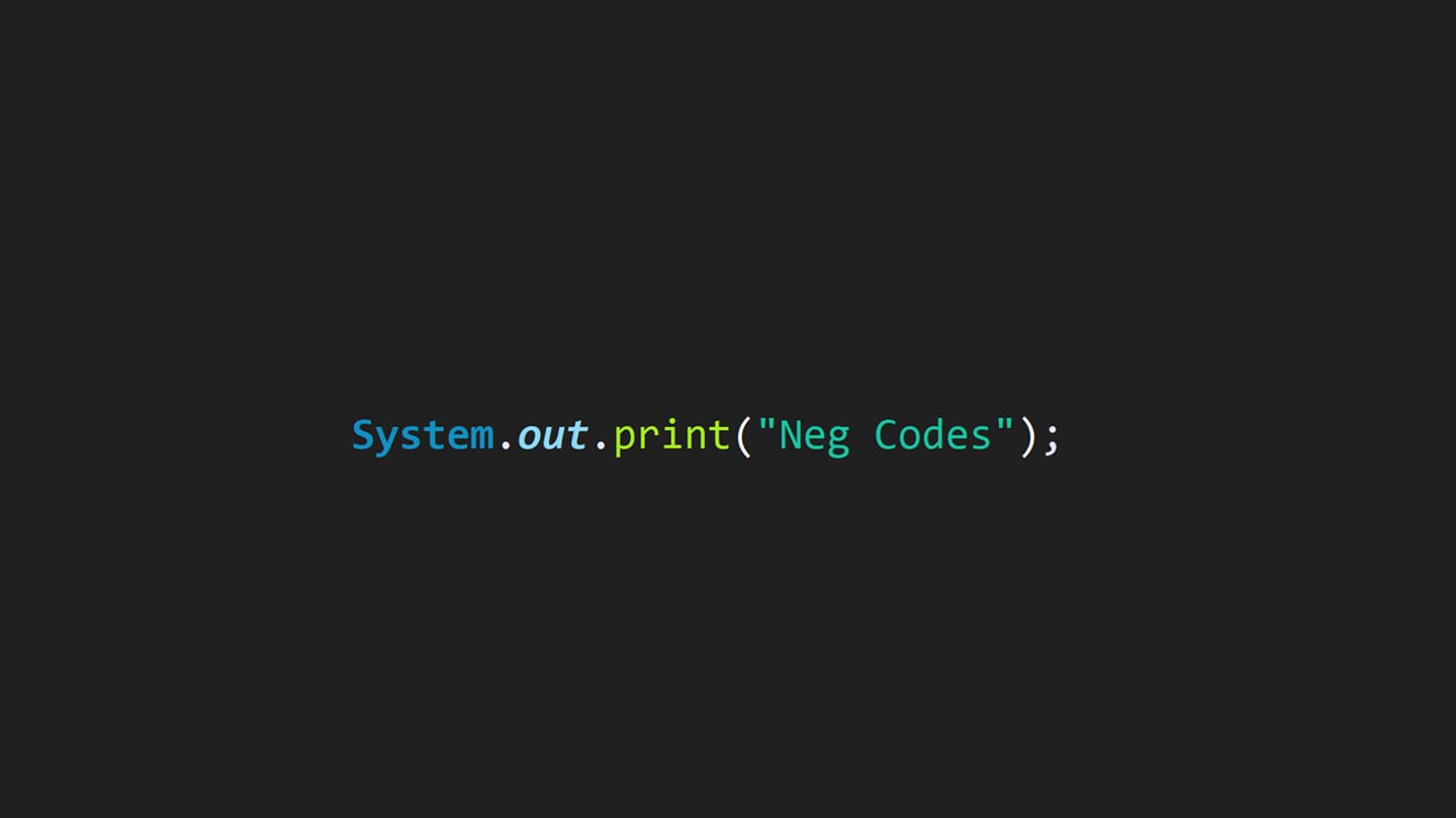 Neg Codes