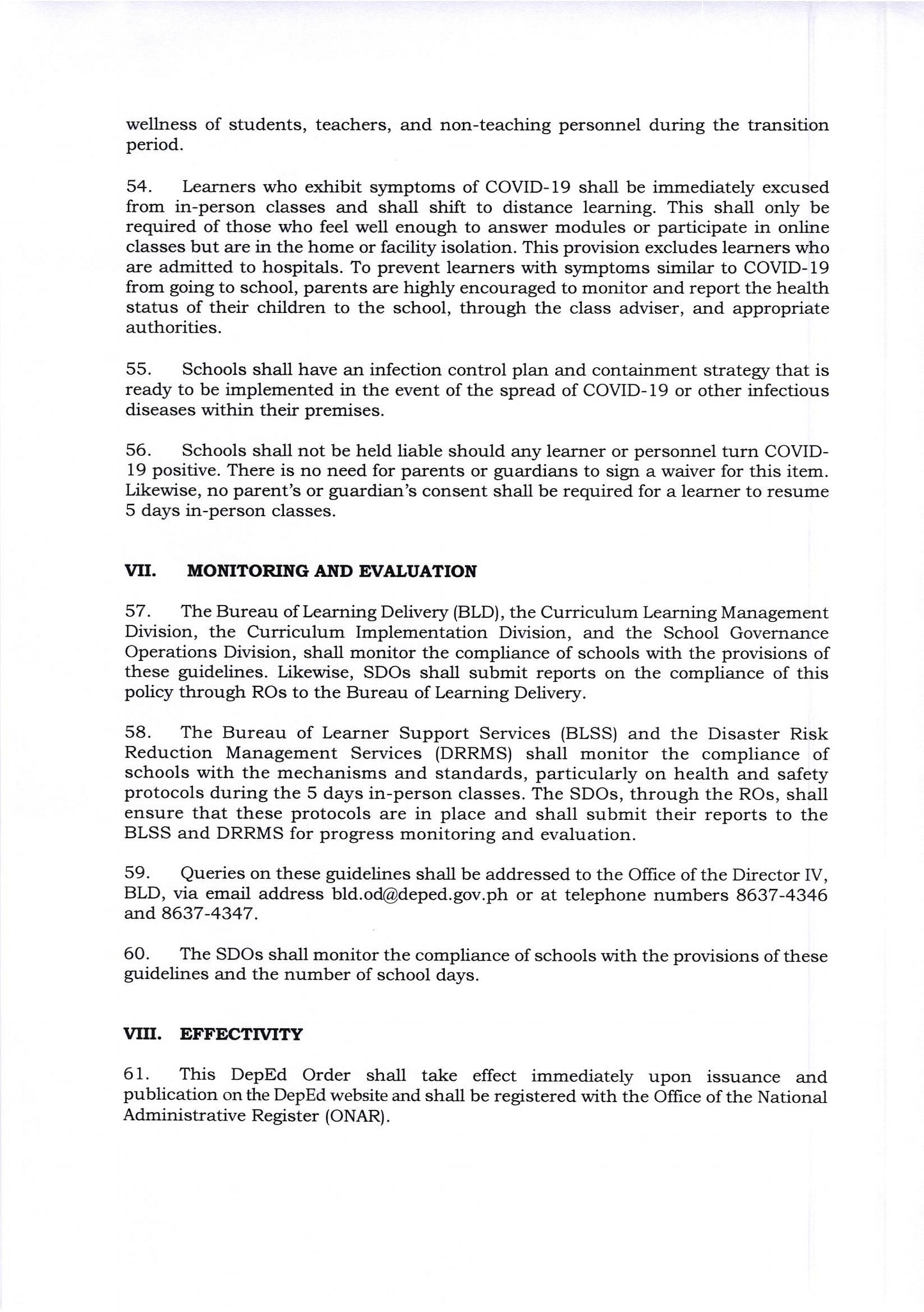 DepEd - 12 of 20 The Department of Education issues DepEd Order No. 34 ...
