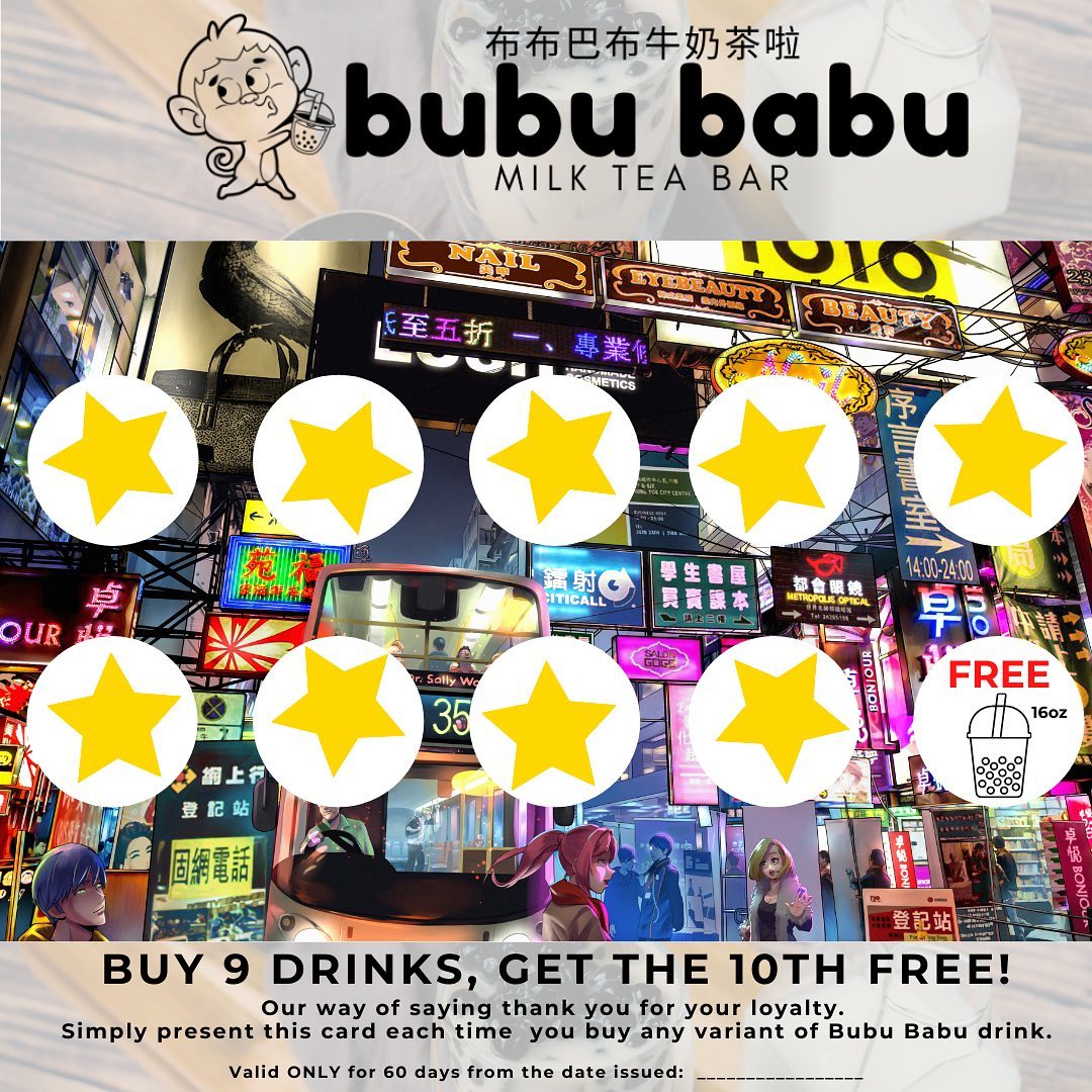 Our way of Saying THANK YOU for... - Bubu Babu Milk Tea Bar | Facebook