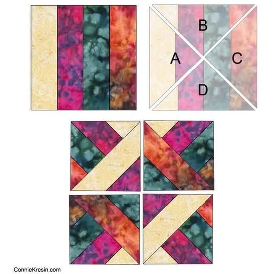 Free Patterns of QUILTING | Hidden Wells Quilt Block Pattern: https ...