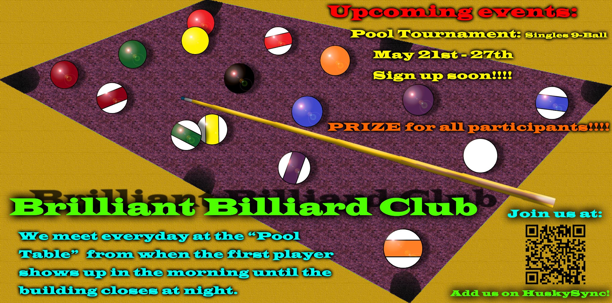 Pool Table at UW Bothell | Bothell WA