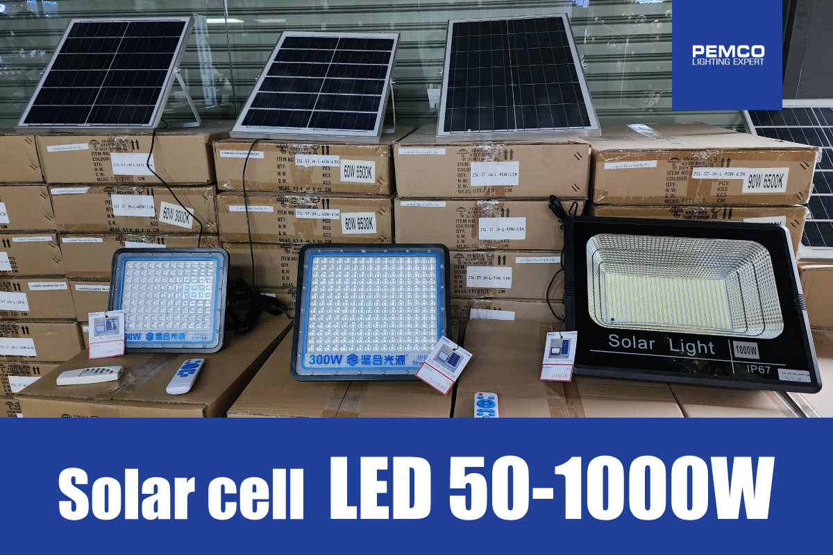 ☀ Floodlight LED Solar cell 50-1000W ☀ น้องเข้ามาแล้วนะครับ ใครที่มองหา ...
