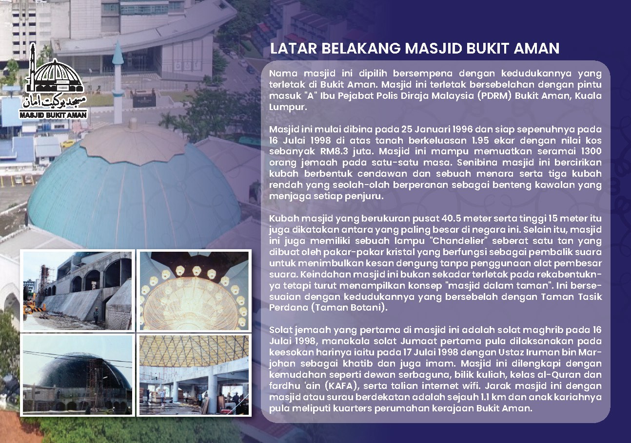 Masjid Bukit Aman Home Facebook