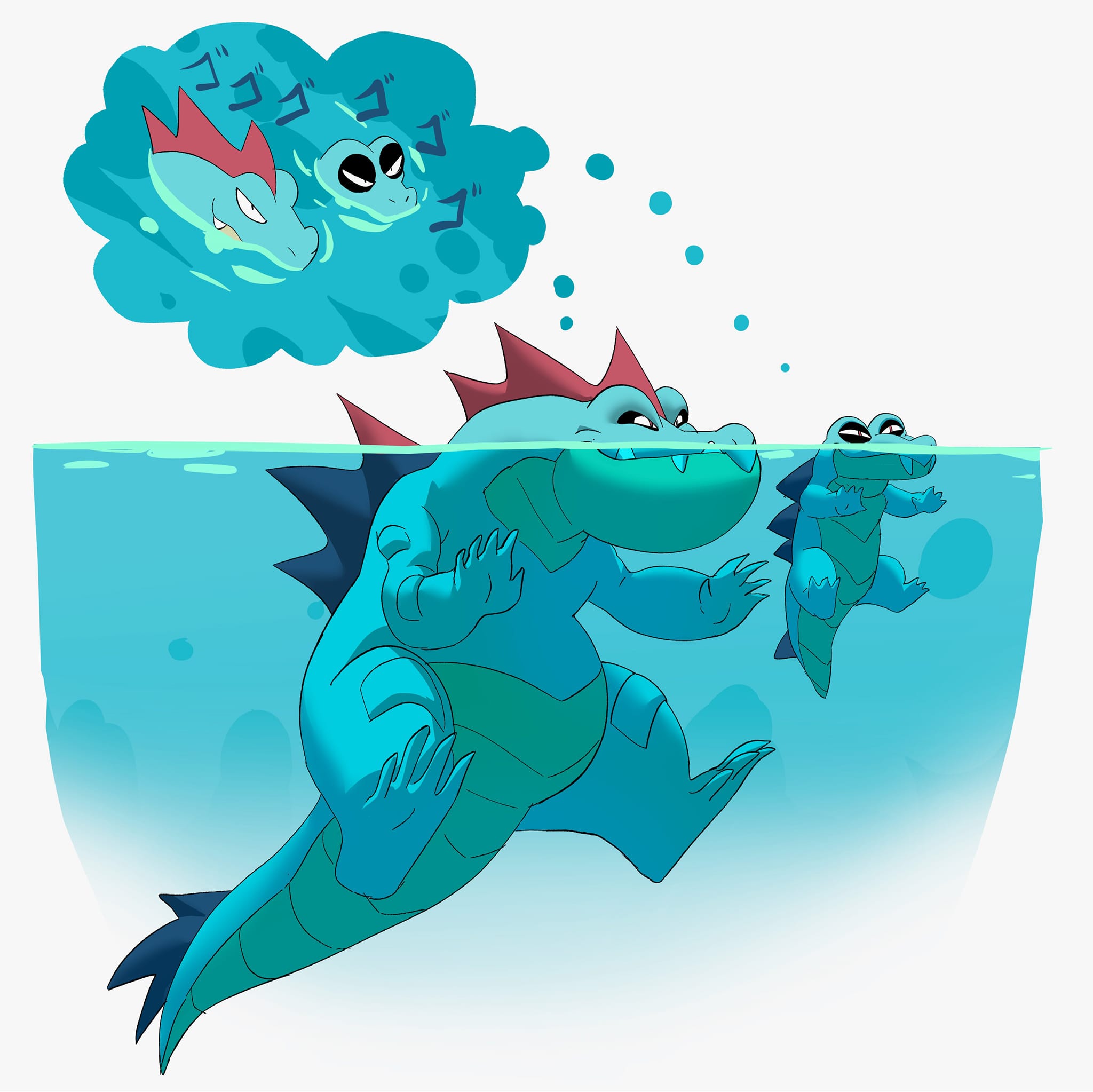 🩵Totodile🩵 my sweet angel #pokemon #art #babyblue #Artist