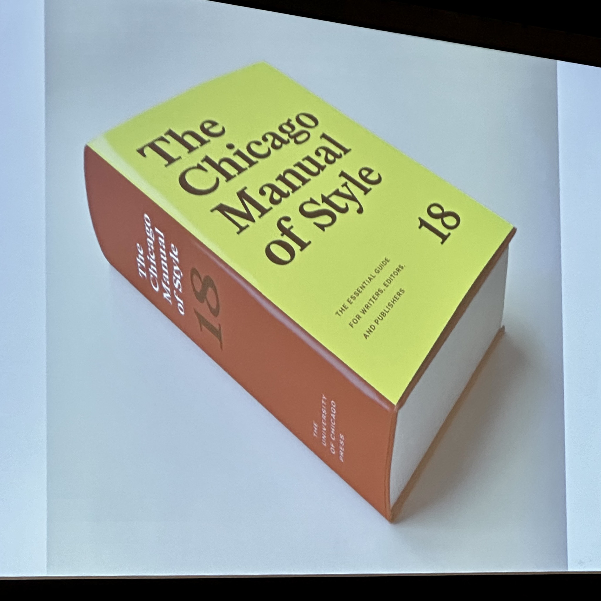 Chicago Manual of Style edition 18 updates