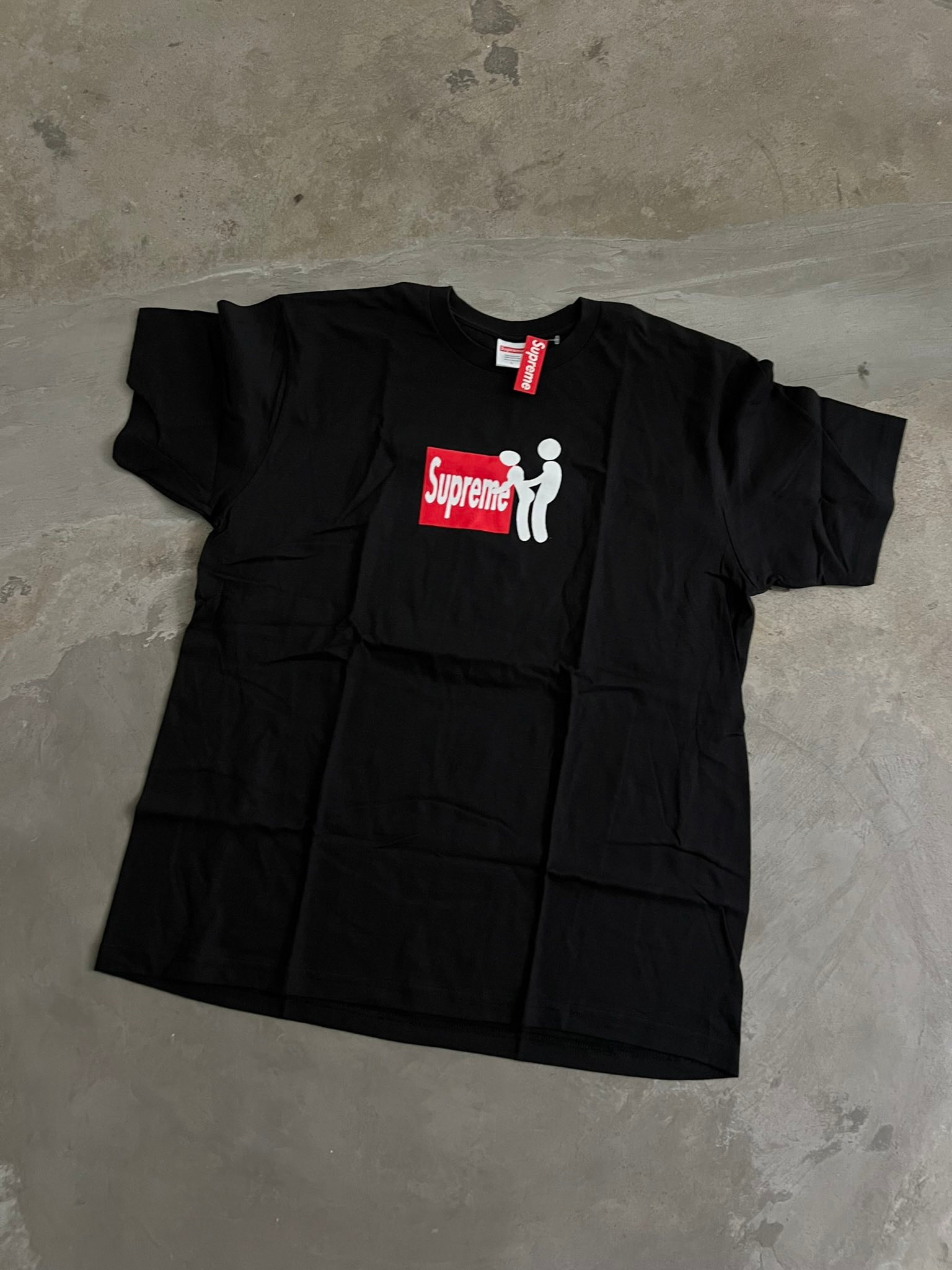 Supreme Stick Tee (Tan)(Pink)(Black)(White)(Grey) Size : black- M 