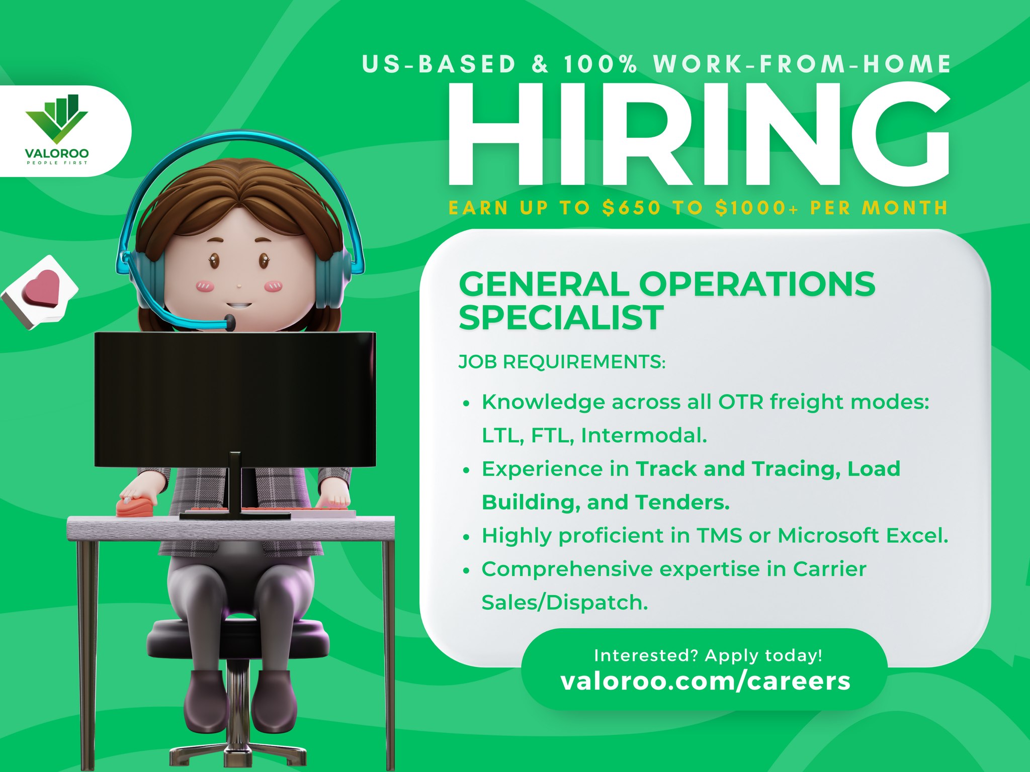 We're Hiring! Position: General... - Valoroo Philippines | Facebook