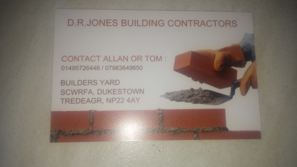 D.R Jones and sons building contractors | Tredegar