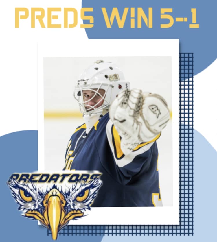 The Predators picked up a big 5-1 win... - Niagara Predators