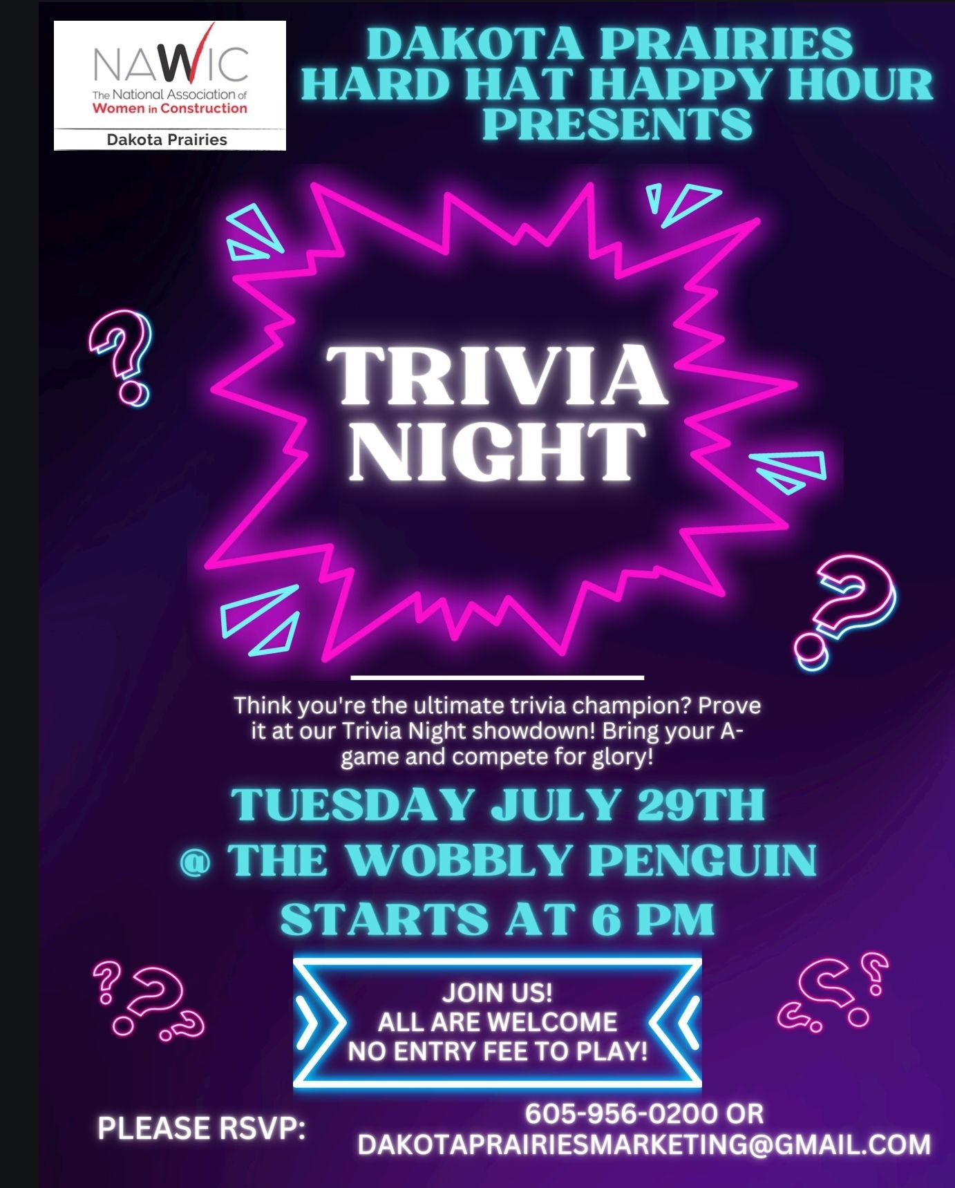 Hard Hat Happy Hour-Trivia Night