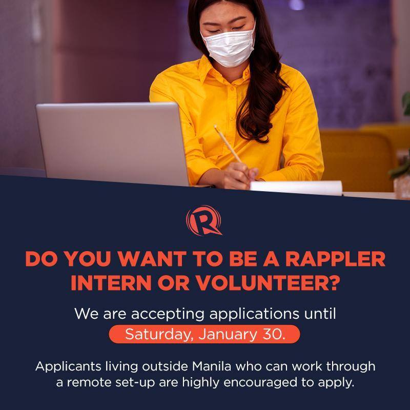 Rappler - Rappler is on the lookout for dedicated individuals willing ...