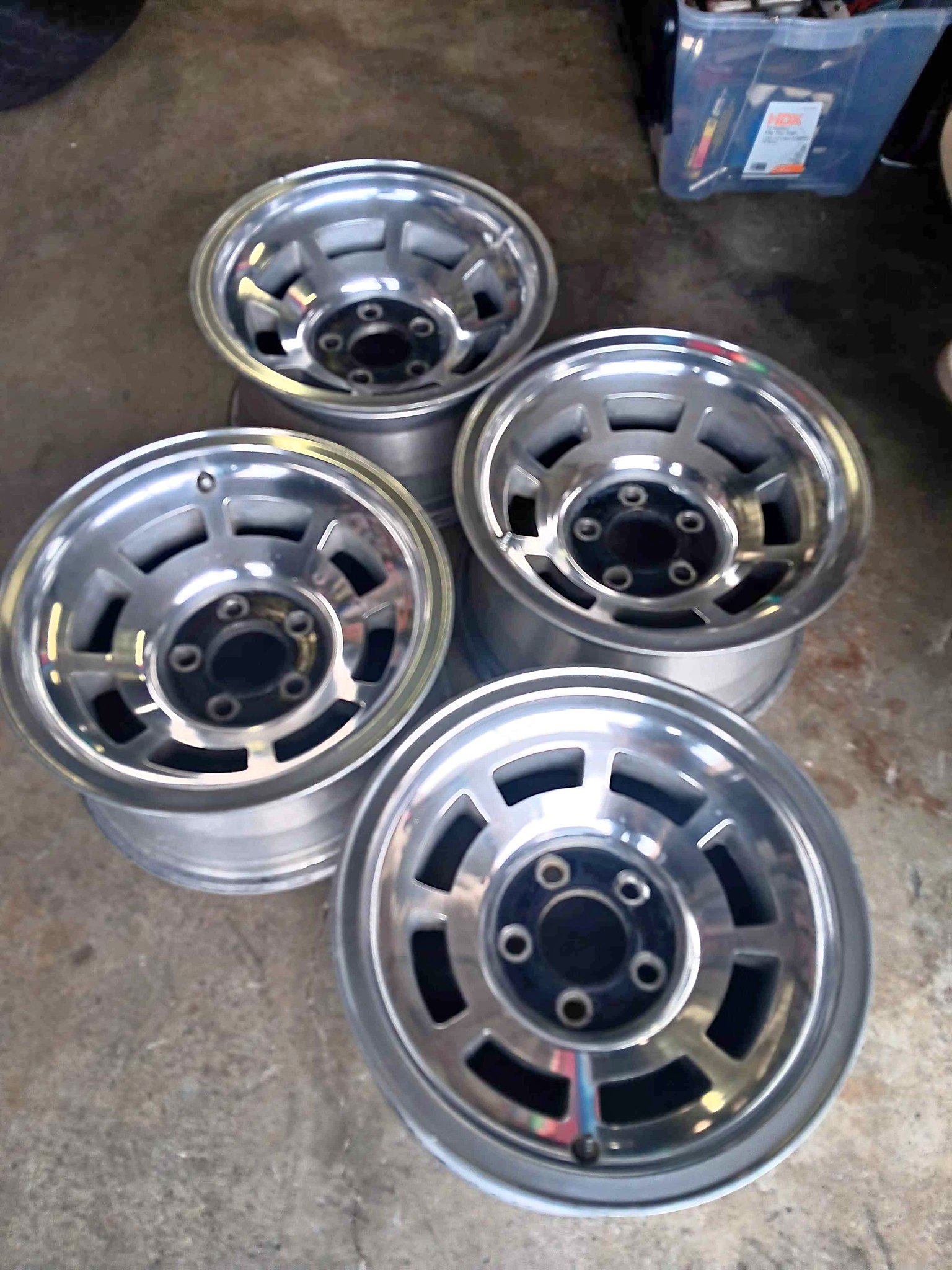 1976 to1982 factory corvette aluminum rally rims beautiful condition ...