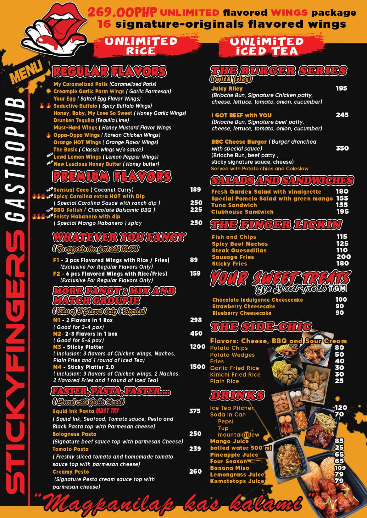 ‼️ Ania na ang atong bag.o nga MENU... - Sticky Fingers Tagum | Facebook