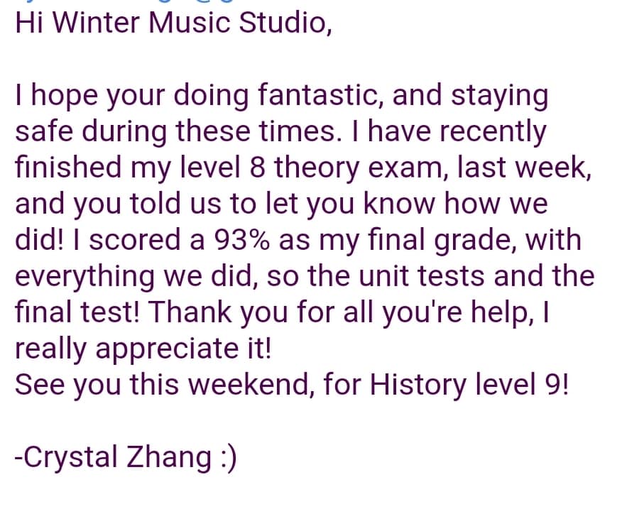 Congratulations to all the students... - Winter Music Studio | Facebook
