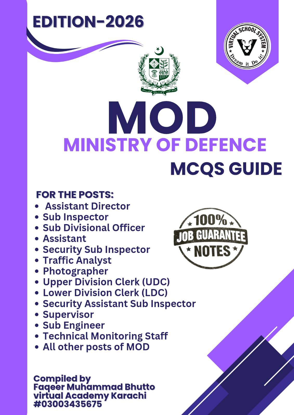 MoD Syllabus -2026 - Faqeer Muhammad Bhutto | Facebook