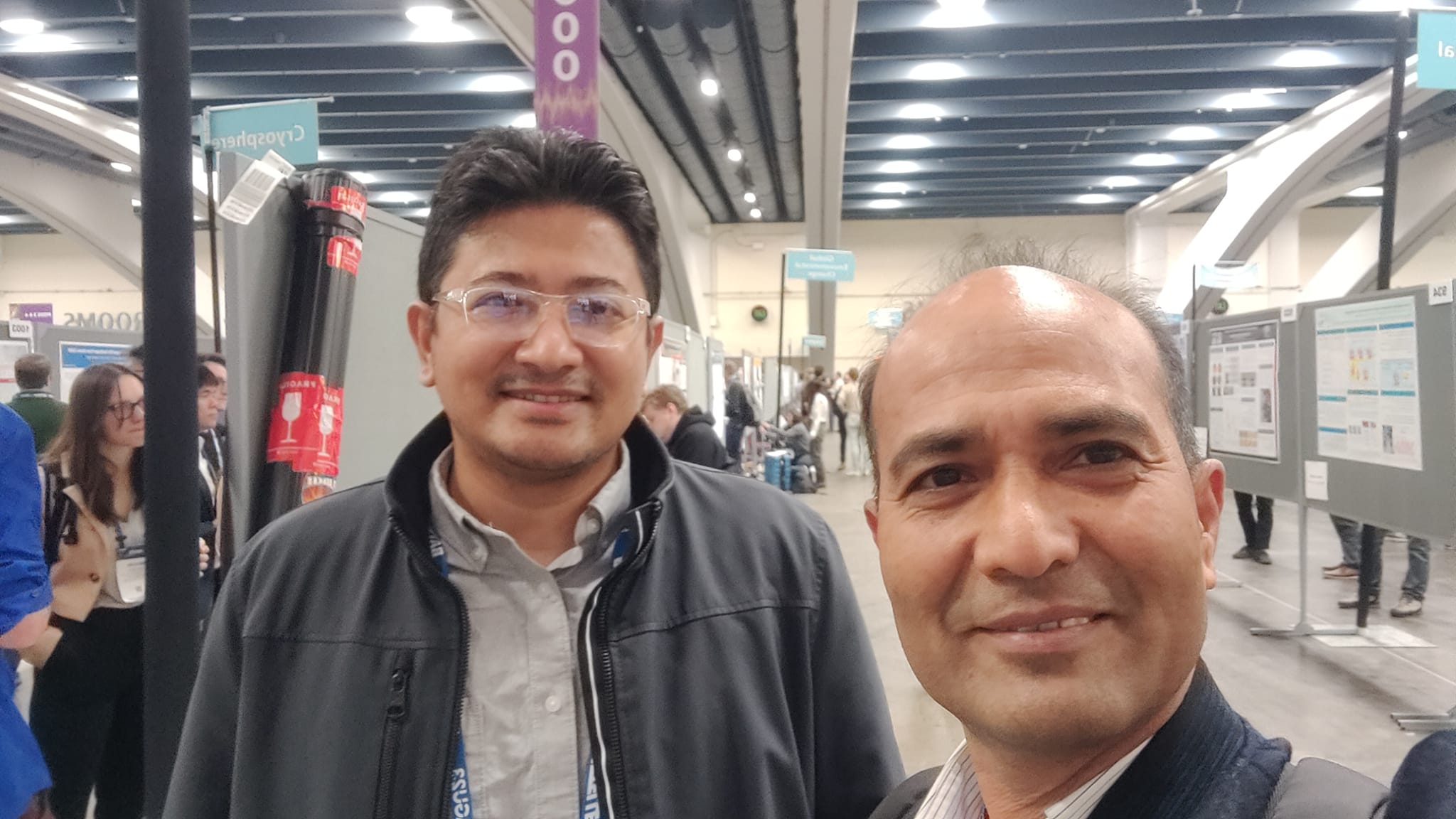 With Dr. Ashish Shrestha at AGU23. He is a graduate of the 1st batch of ...