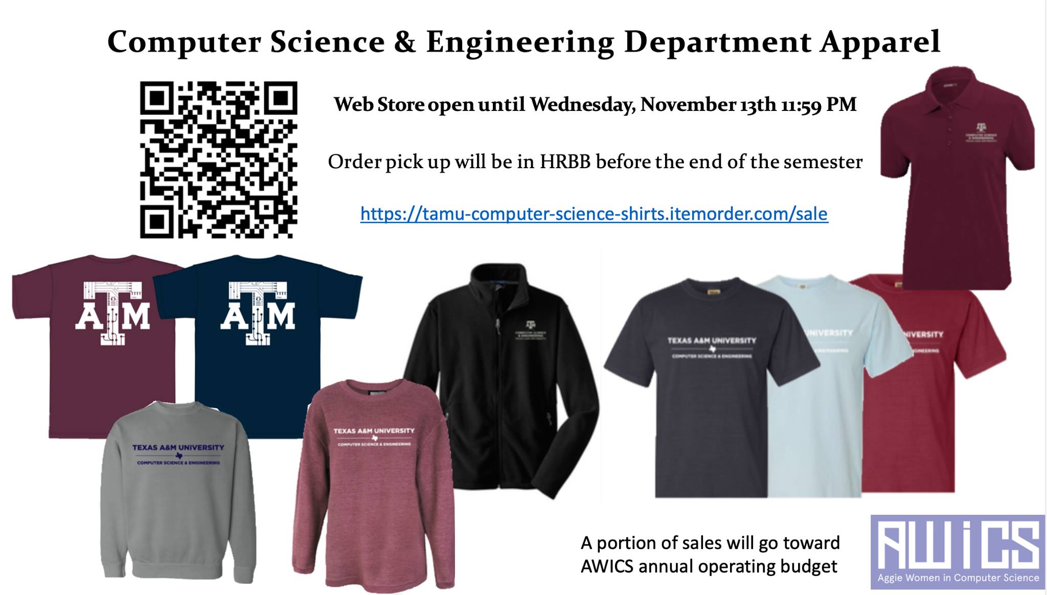 Texas A&M Computer Science and Engineering Department Apparel