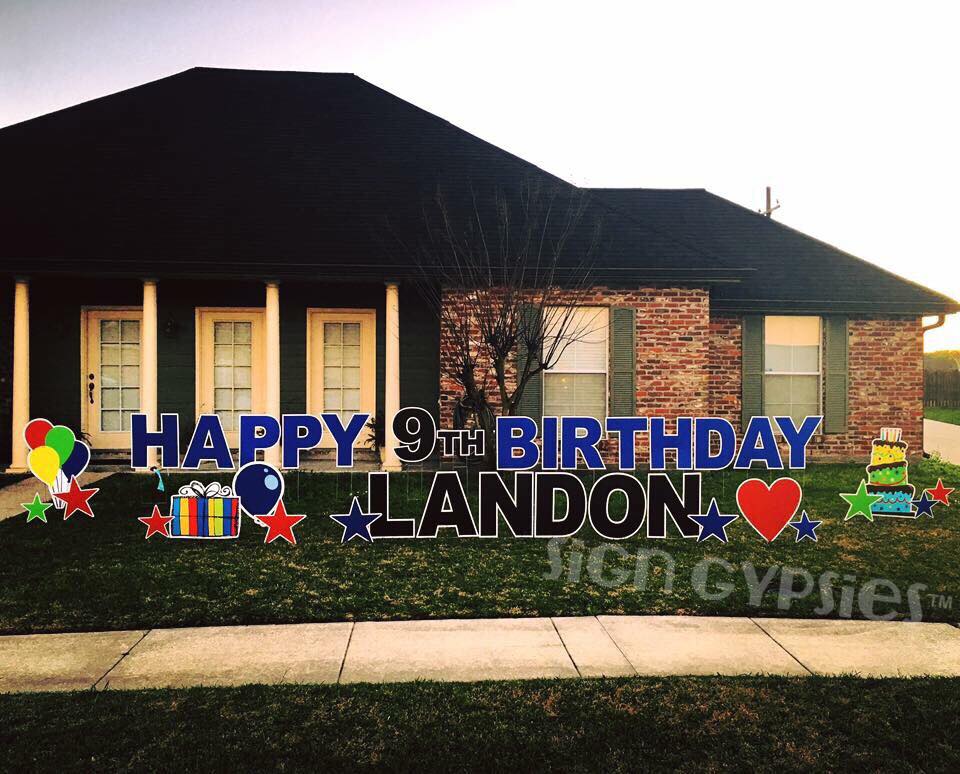 Happy 9th Birthday, Landon!... - Sign Gypsies-Nashville | Facebook