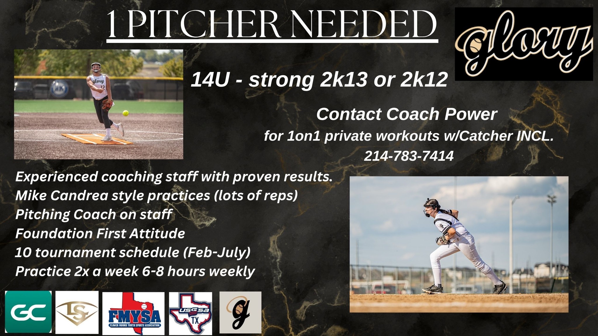 FREE 14U Softball Player Search Texas | 14U - Pitcher needed for spring ...