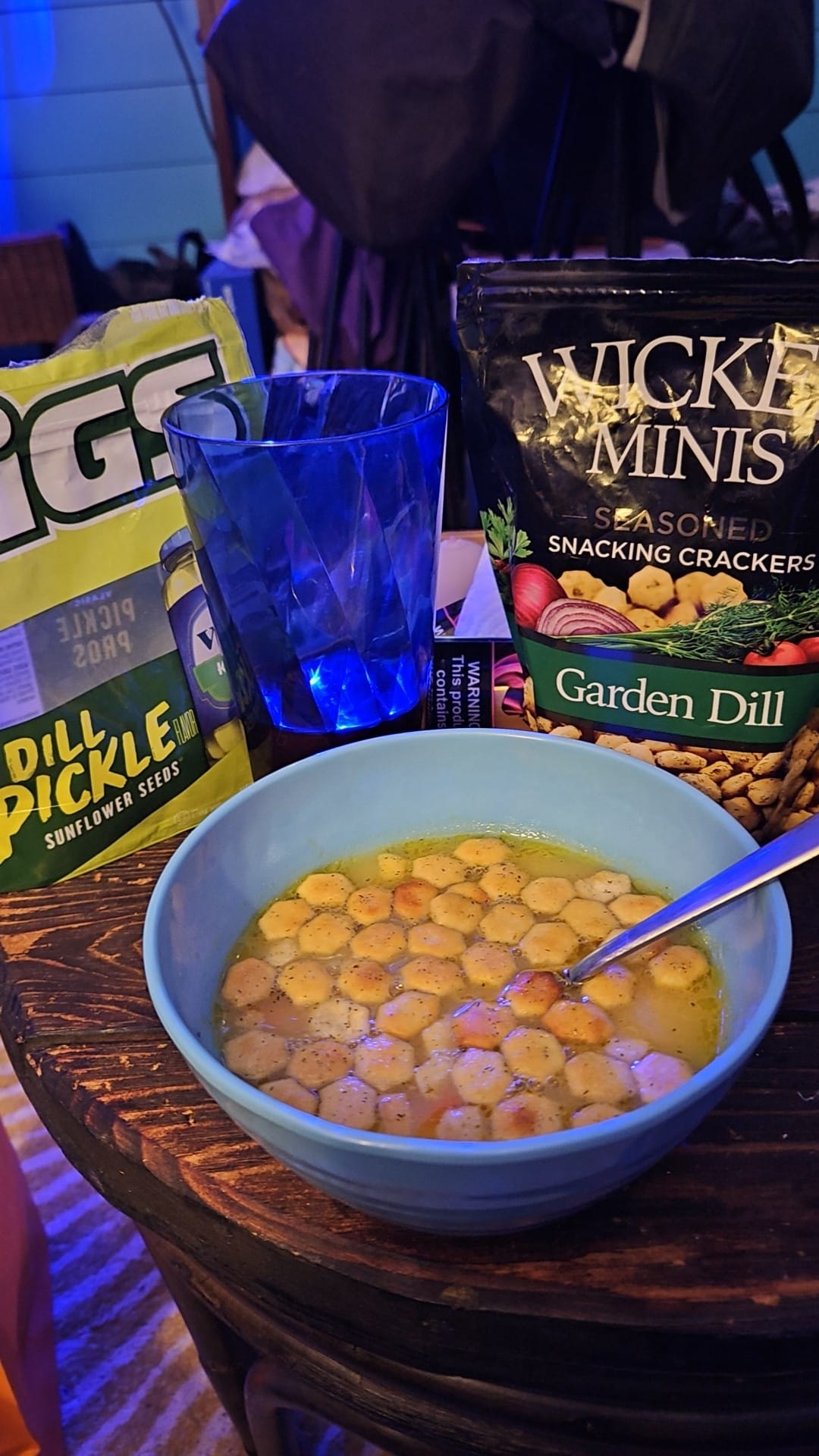 Comfort food: Campbell's cream of chicken soup with Zesta crackers?