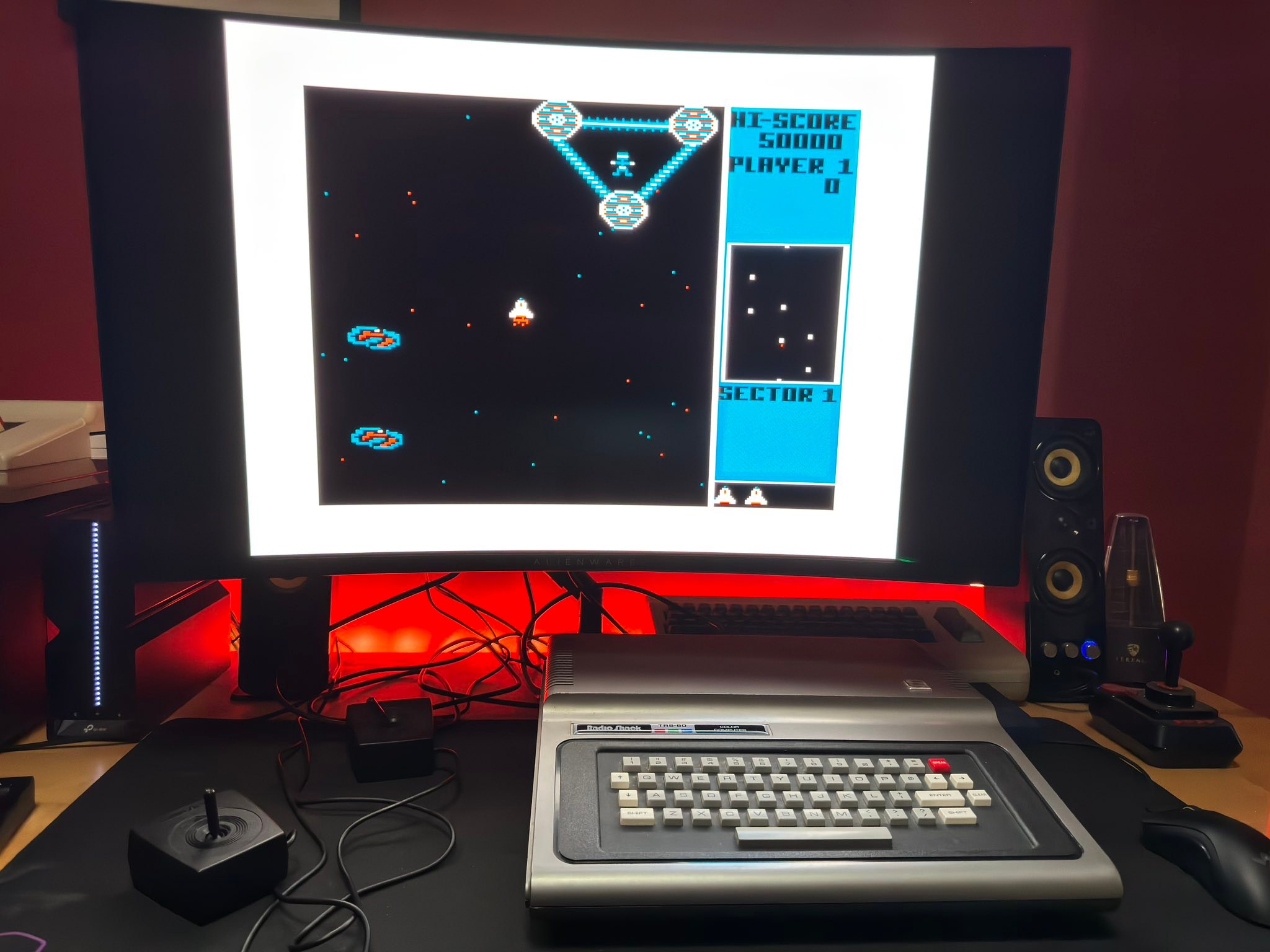 Draconian game on TRS-80 Color Computer