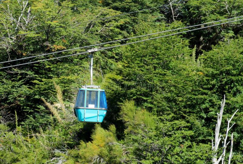 Huge forest ropeway