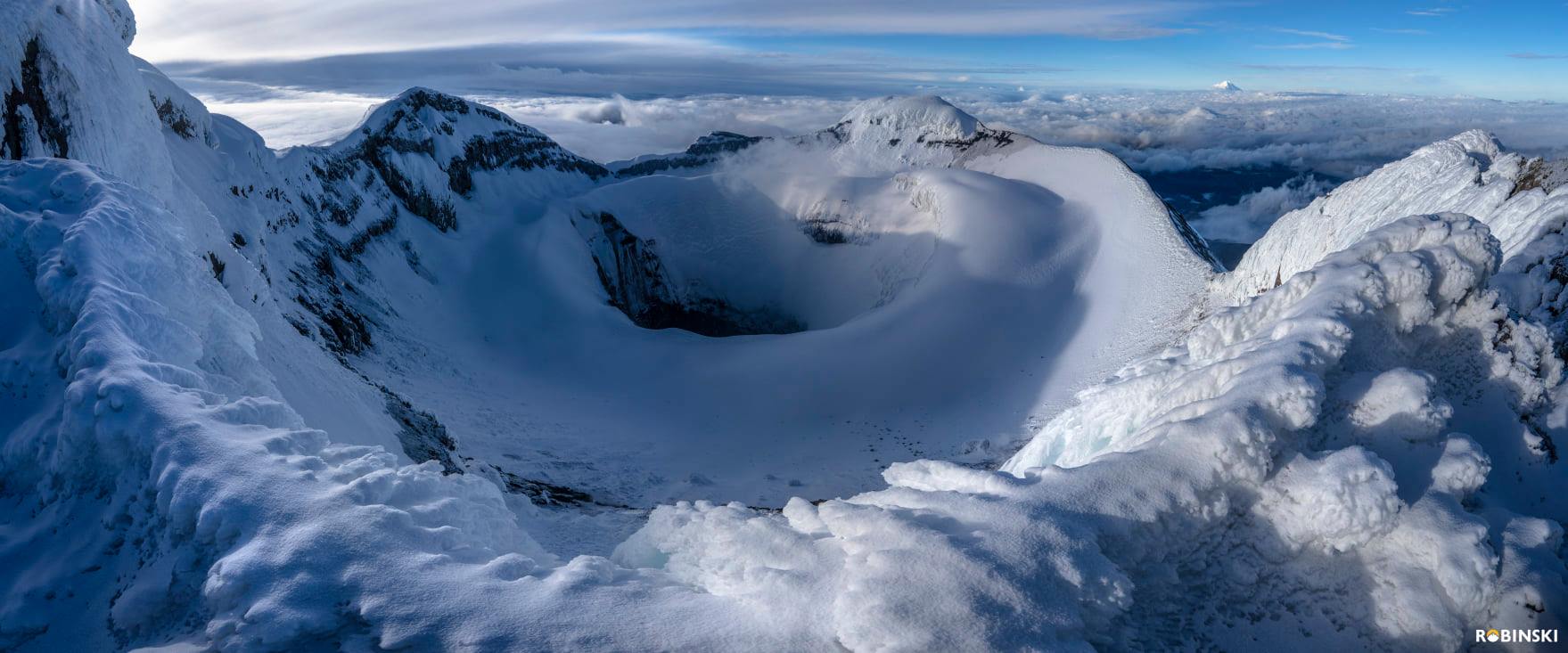 Robinski - Cráter del volcán Cotopaxi. Un total de 11 horas caminando ...