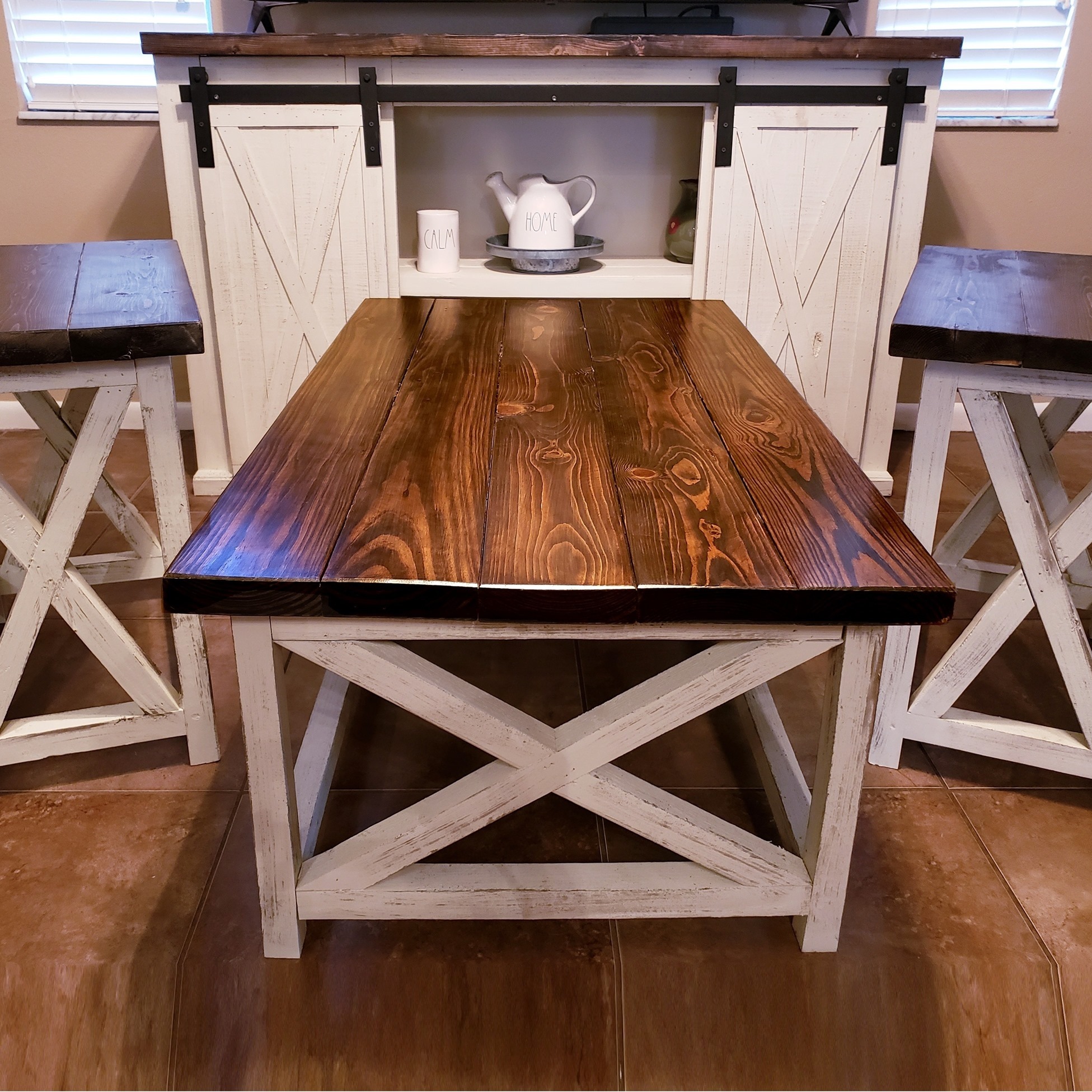 These industrial tables have our heads spinning — literally 😅 From ...