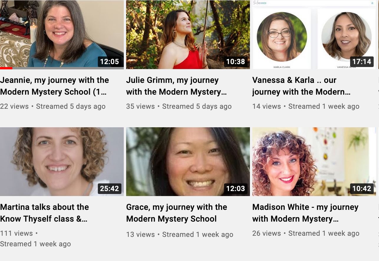 An interesting watch on the Modern Mystery School.