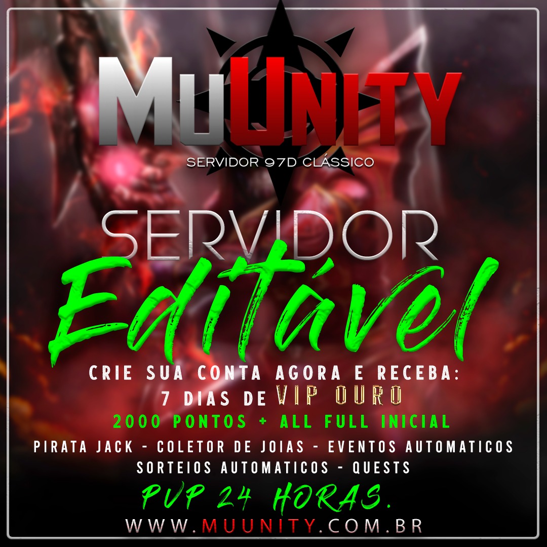 Divulgação de Servidores Mu Online e Metin2 BR/PT | Mu Unity 97d+99i ...