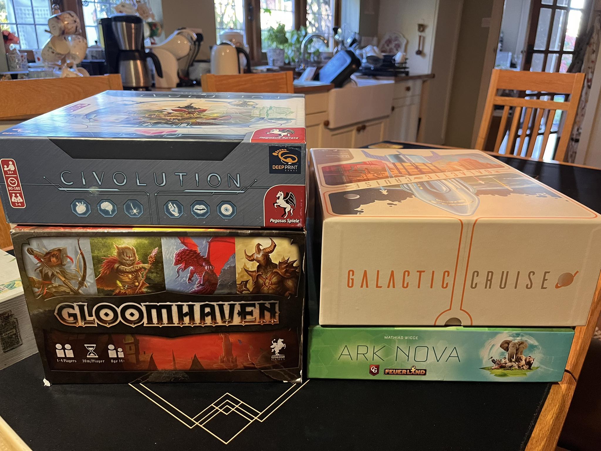 Visited my parents for the weekend. We usually manage quite a few
