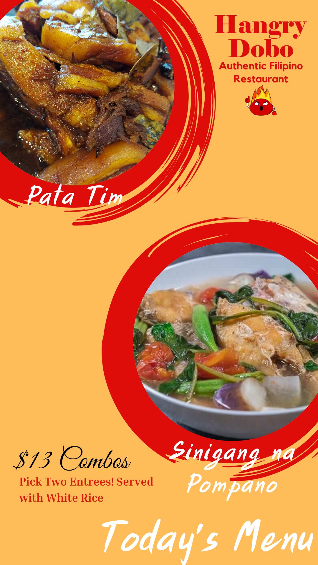 Hangry Dobo - Happy Sunday! Here's our menu for today 🙂 We...
