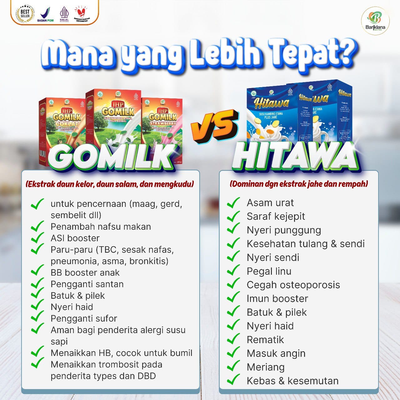 Sahabat - Masih bingung beri rekomendasi GOMILK atau Hitawa? 🤓 Yuk cek ...