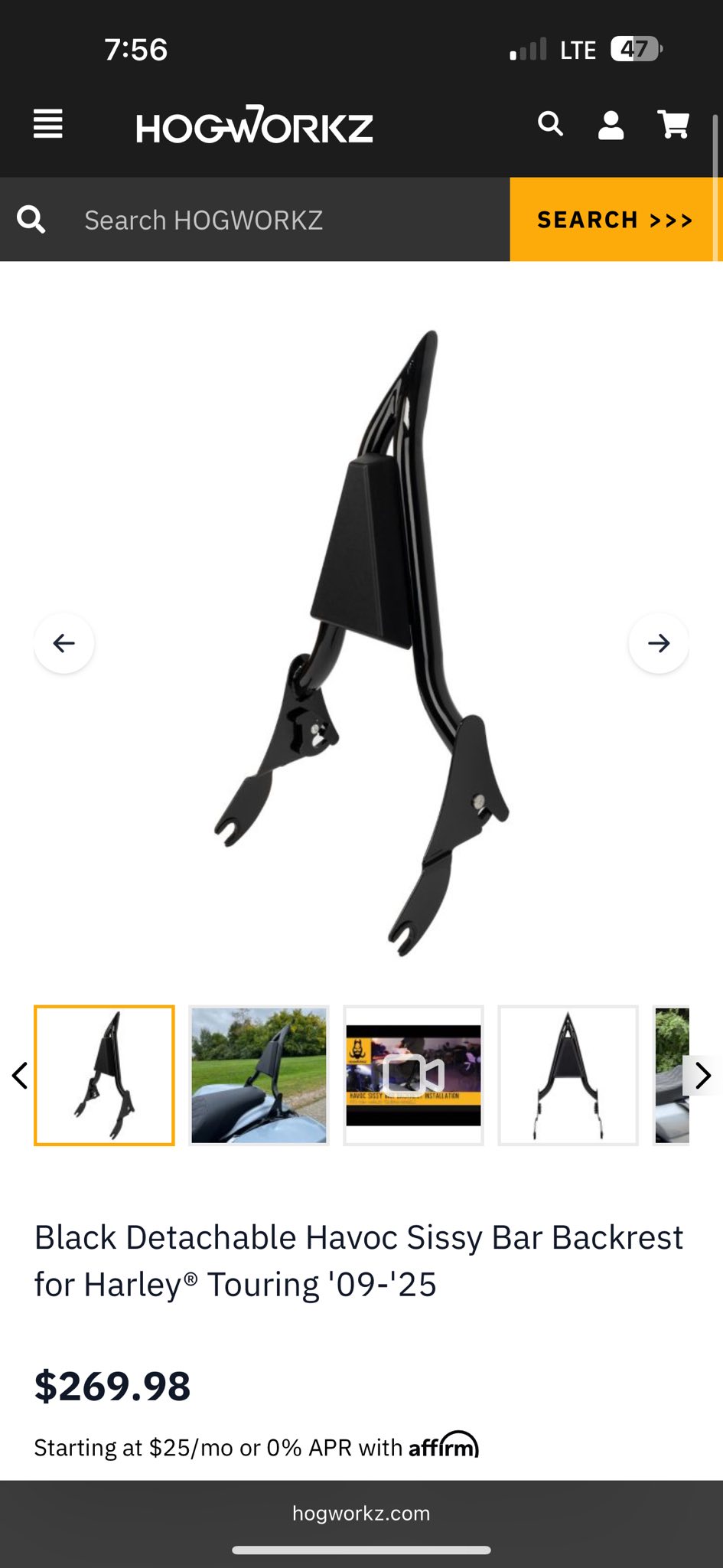 TJMOTO NEW Detachable Chrome Backrest Sissy Bar 4 Four Points Docking Hardware & Luggage Rack Kit For 2009-2013 Harley Davidson Touring Electra Glide