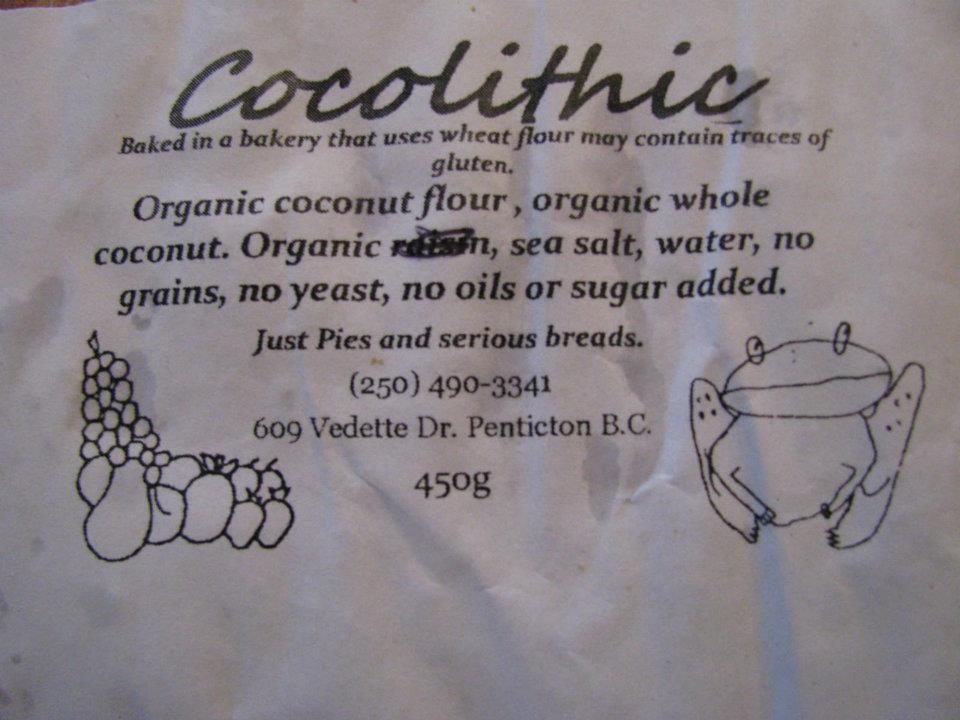 Robust - Coconut Bread Ingredients by Cocolithic in Penticton, BC you ...