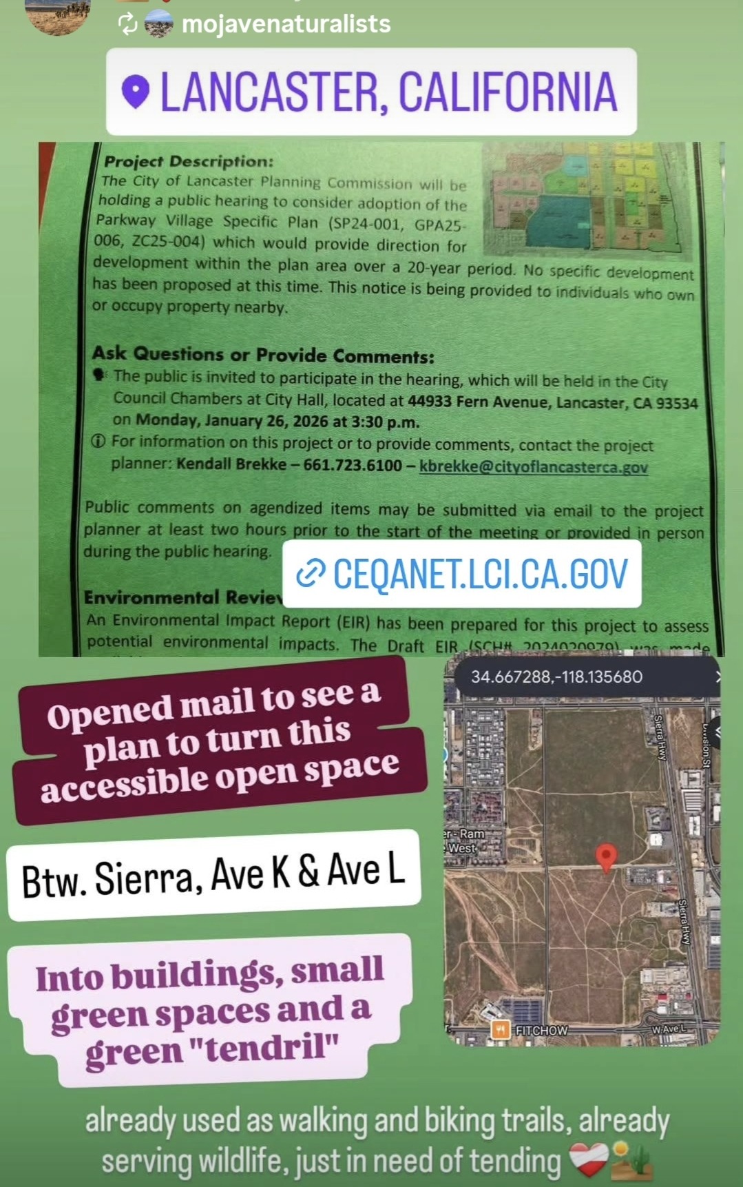 Protecting open space in Lancaster city