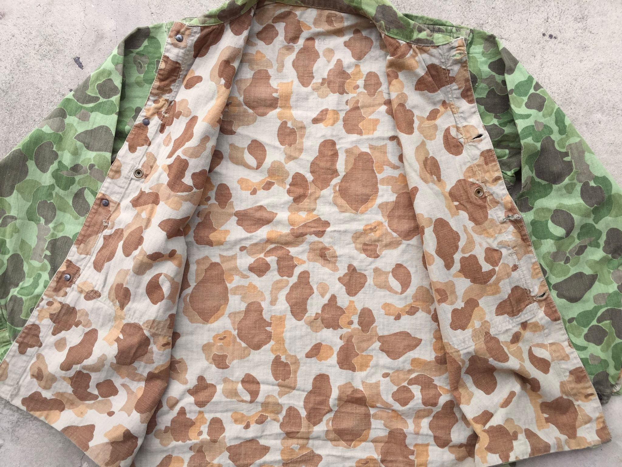 Original 40s USMC Frog Skin P44 HBT Ww2 Size 36